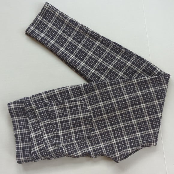 Seven7 Plaid Pull On Legging Pants M Dandy Plaid Gray - Picture 10 of 15
